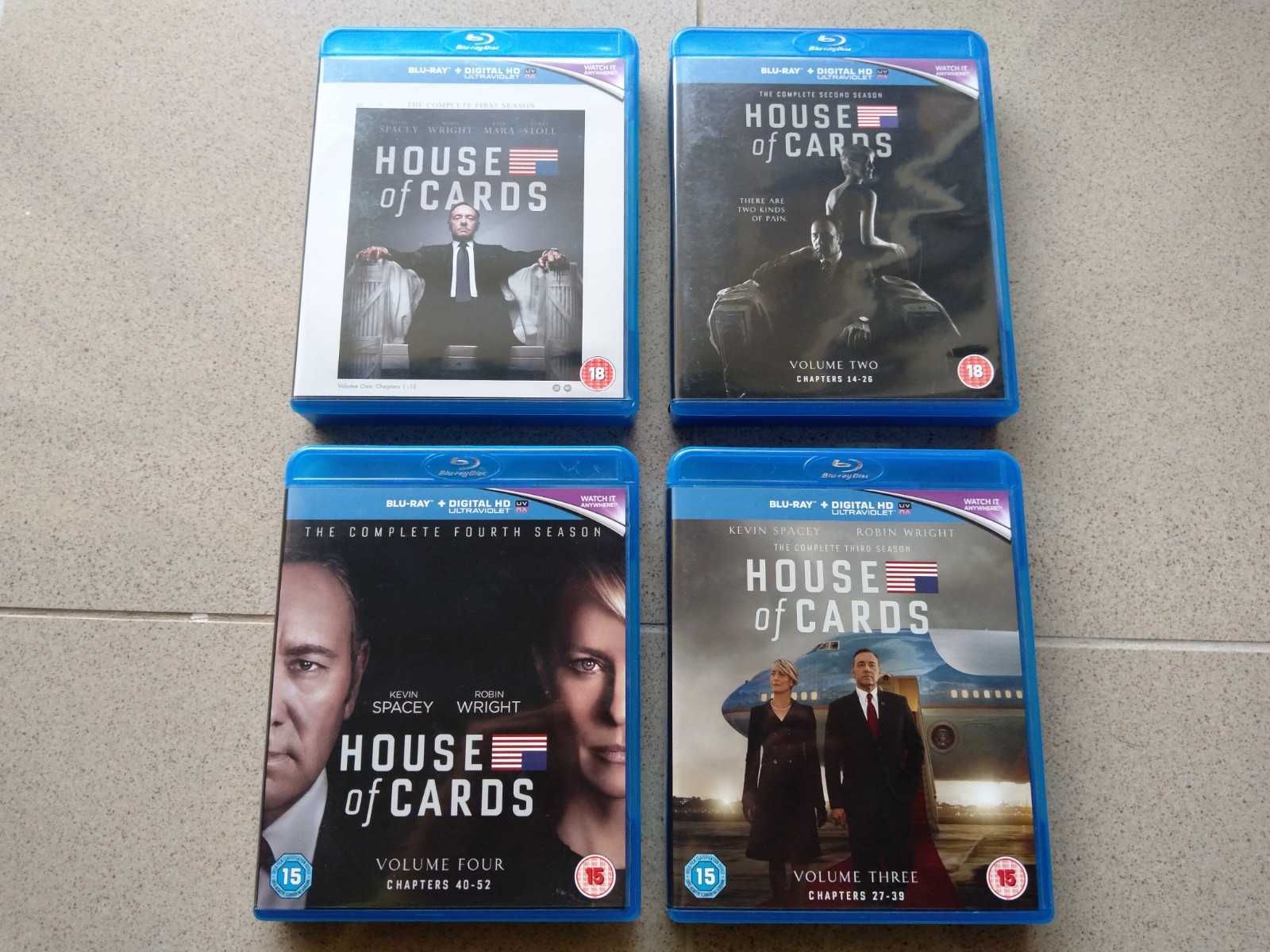 House of Cards Blu-Ray Season 1-4