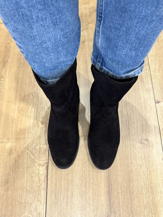 Botki damskie zamszowe Tommy Hilfiger