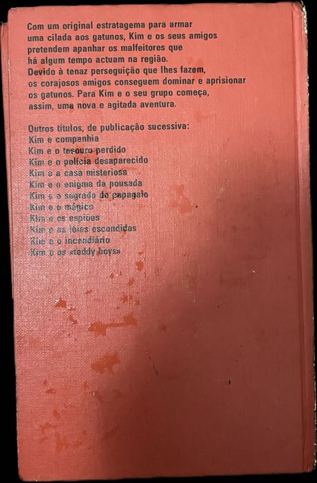 Livros juvenis aventuras policiais colecção Kim de Jens K. Holm bons