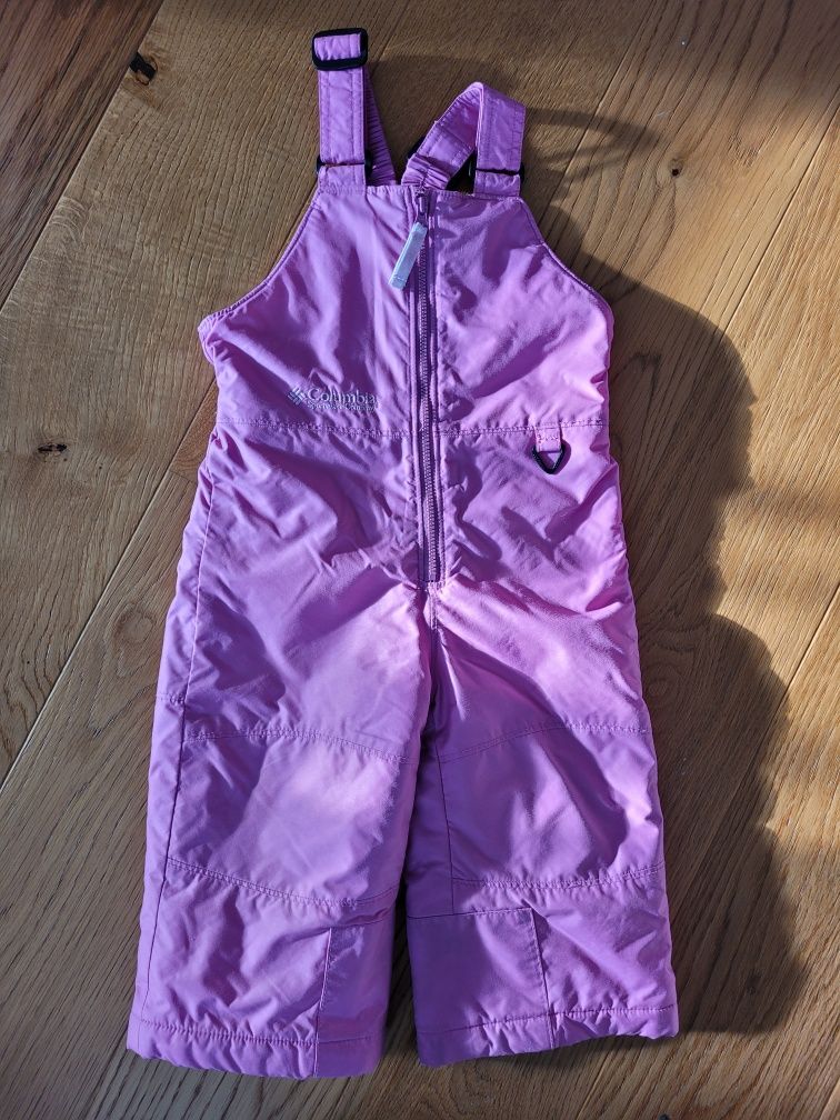 Spodnie narciarskie 98 różowo liliowe Columbia dla dziewczynki