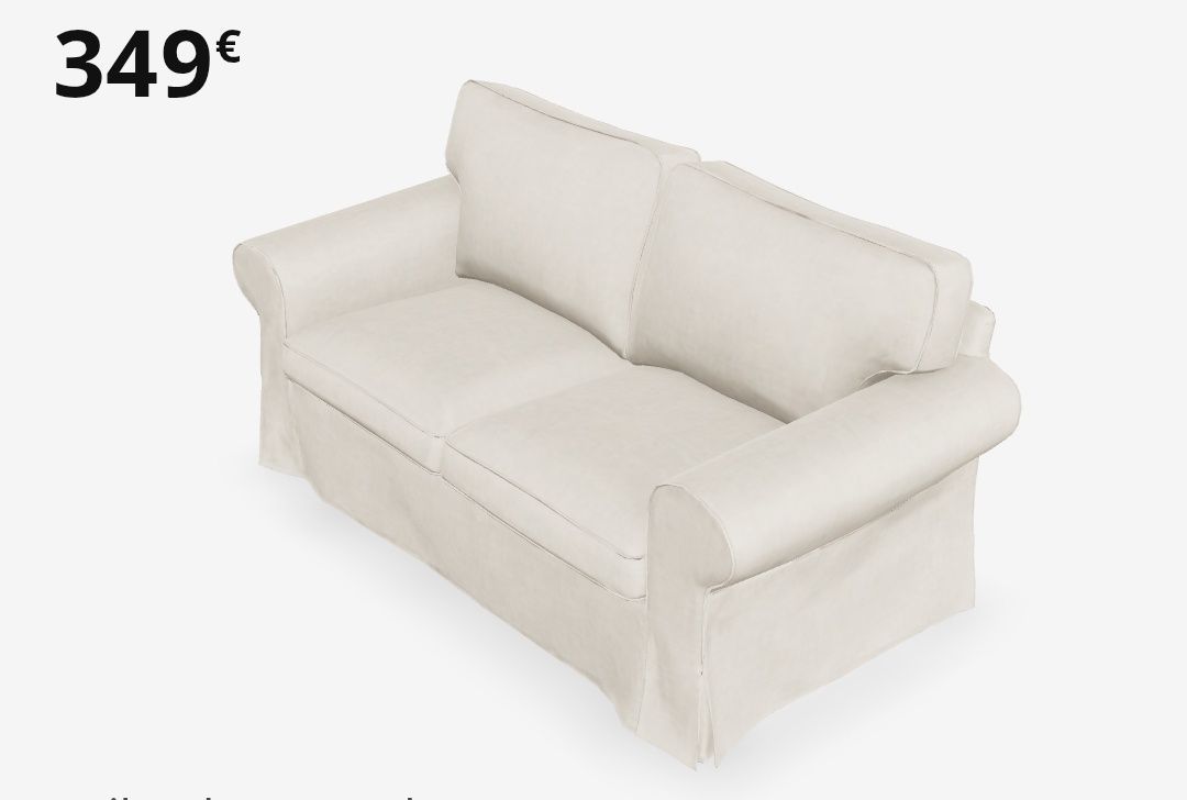 Sofa 2 lugares, modelo "ektorp" em estado novo