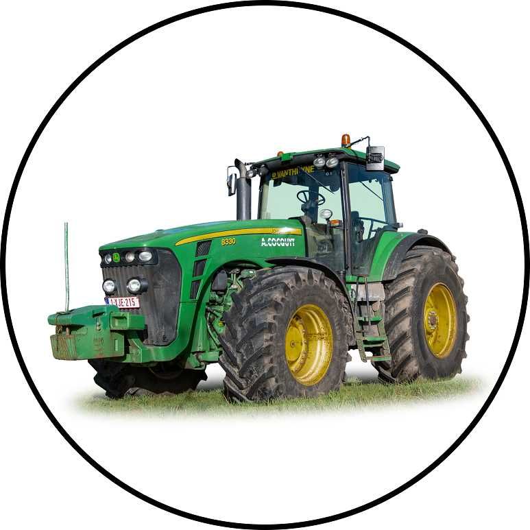 Opłatek na tort Urodziny Ciągnik John Deere