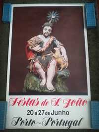 Cartaz Festas de São João no Porto. 1970.