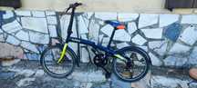Bicicleta dobrável. Marca: B Fold 320. Com 5 mudanças.