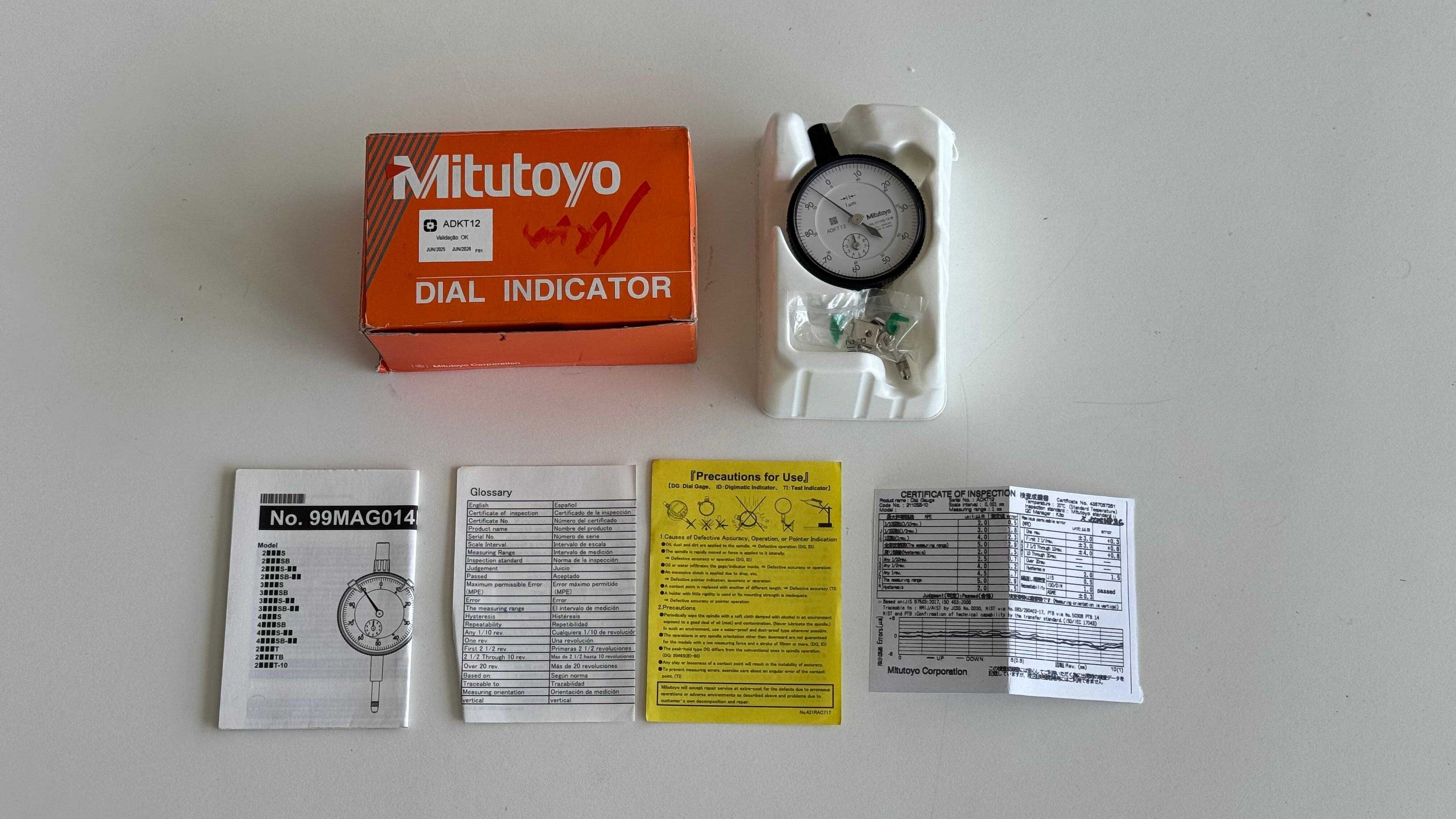 Mitutoyo 2110SB-10 – Comparador Analógico de Precisão