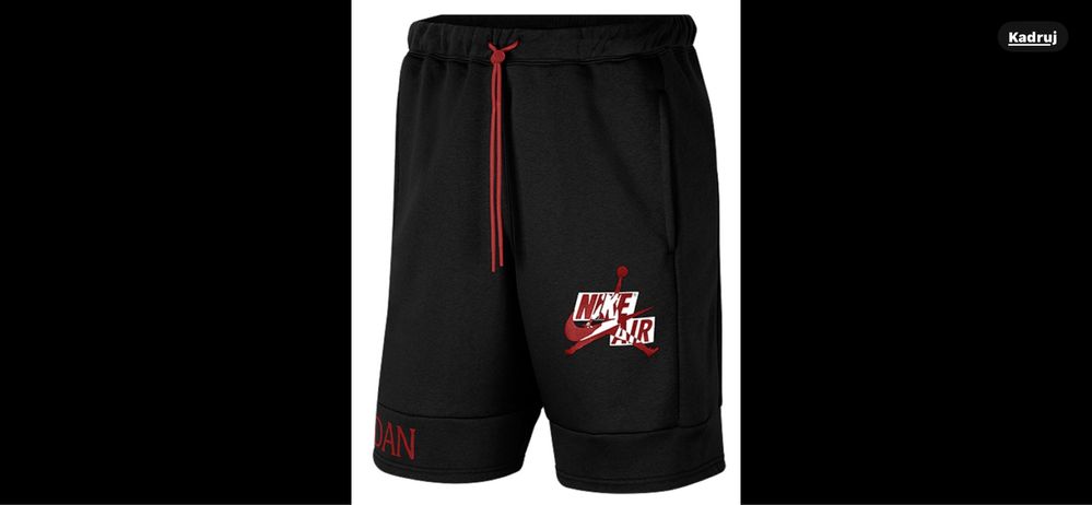 jumpman jordan szorty czarne Xl