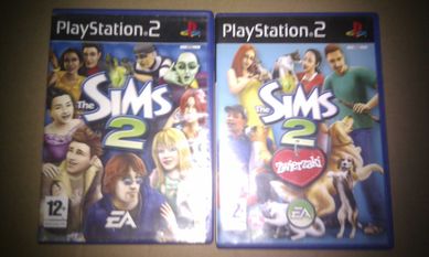 Gry The Sims 2 + The Sims 2 Zwierzaki PL PS2 Playstation 2