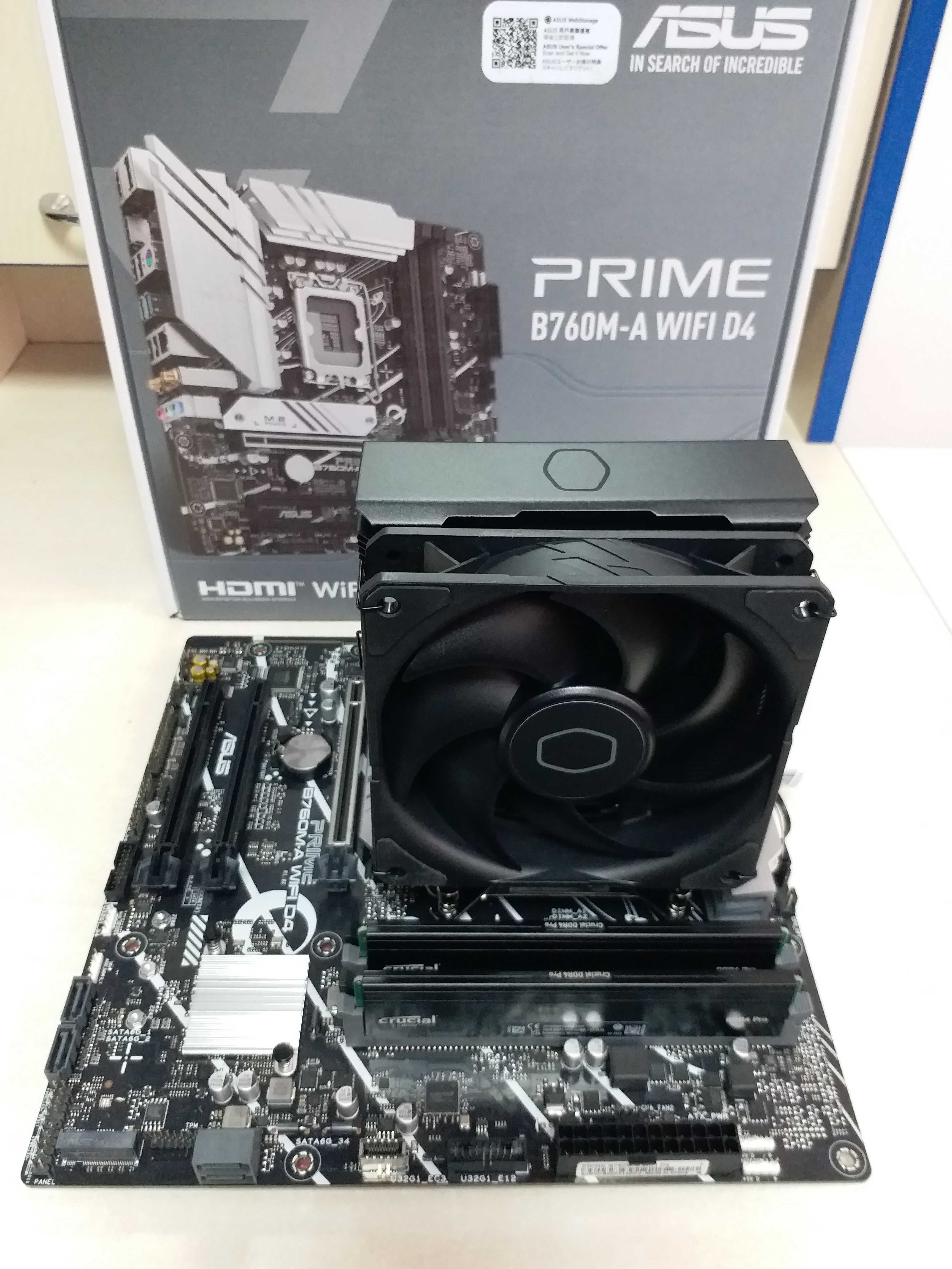 Комплет Asus Prime B760M-A WIFI D4+Intel 5 13400F+DDR4 2x16Gb 3200MHz