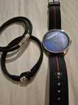 Relogio e Pulseiras em couro Tommy Hilfiger