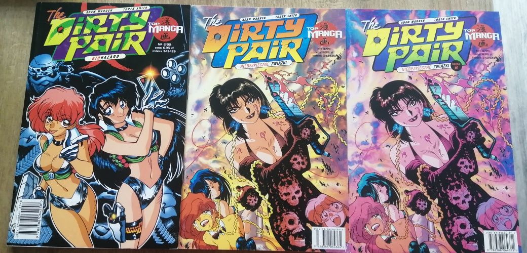 3 komiksy Dirty pair top manga