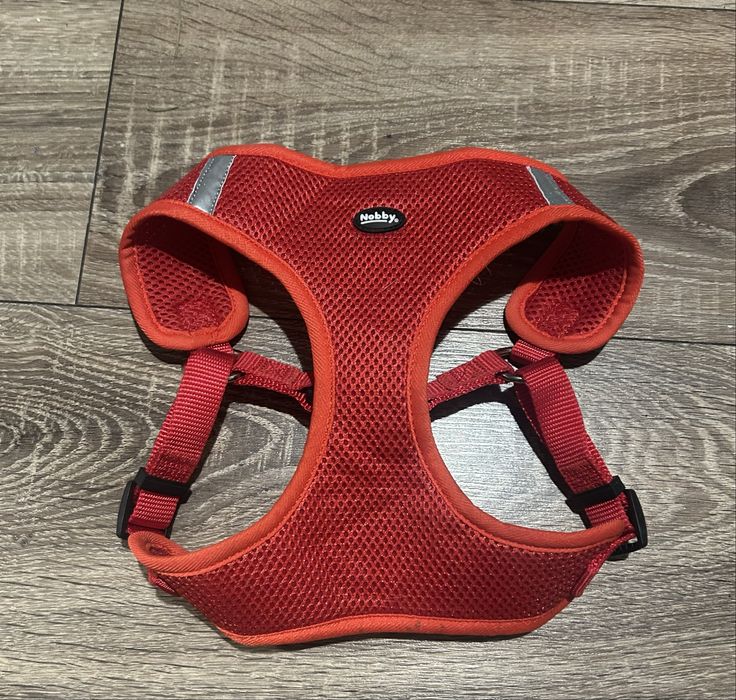 szelki dla psa nobby czerwone norweskie odblaskowe