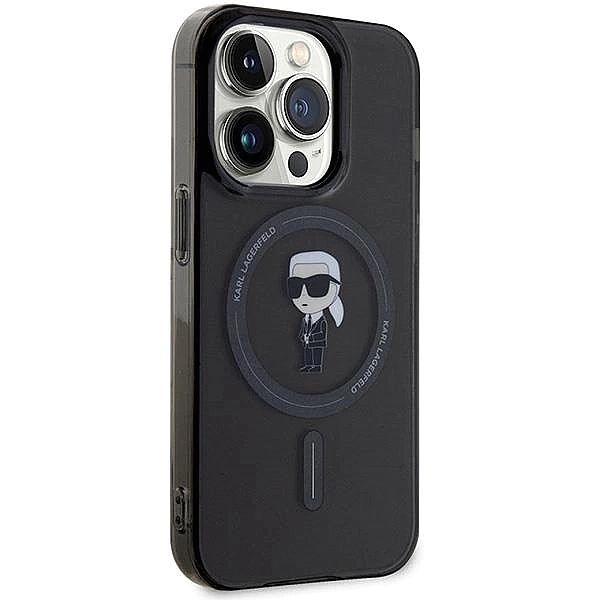 Etui Karl Lagerfeld IML Ikonik MagSafe na iPhone 14 Pro Max - czarne