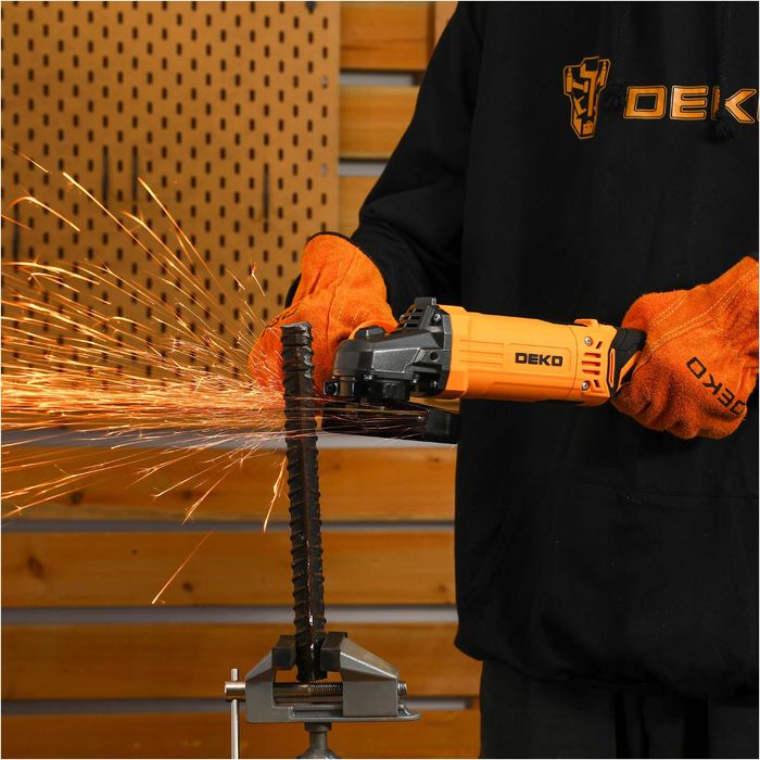 Szlifierka Kątowa Kątówka Sieciowa 125 Mm Z Regulacją Diax 1100W Deko