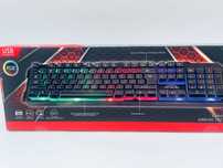 Klawiatura gamingowa RGB No Fear membranowa usb czarna