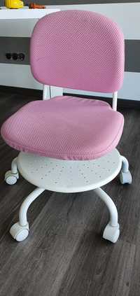 Cadeira criança cor de rosa
