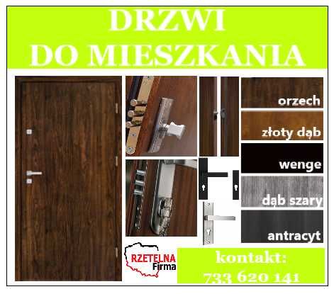 Drzwi z montażem drzwi zewnętrzne wejściowe do mieszkania akustyczne