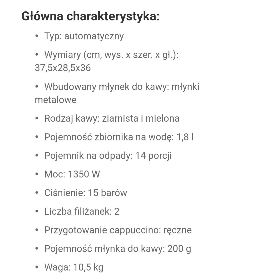 Ciśnieniowy ekspres do kawy Delonghi Magnifica ESAM 4400