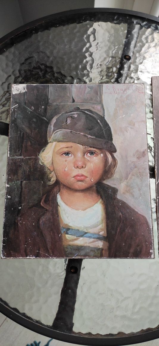 Obraz obrazy płaczący chłopiec