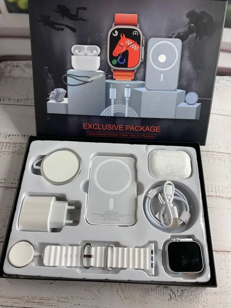 Смарт часы, SmartWatch Ultra набір 6 в 1