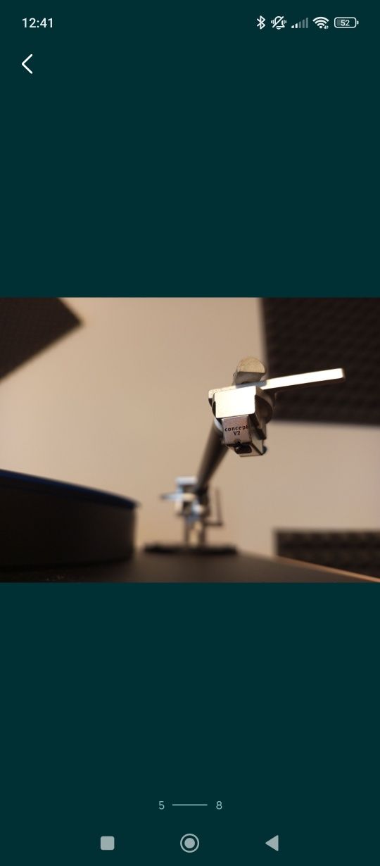 Giradiscos Clearaudio Concept como novo com tampa em acrílico