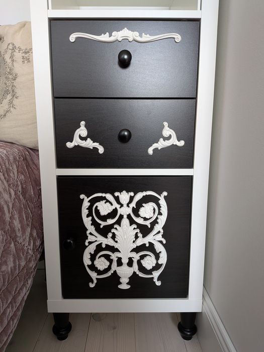 komoda szafka słupek glamour Ikea hacks Kallax