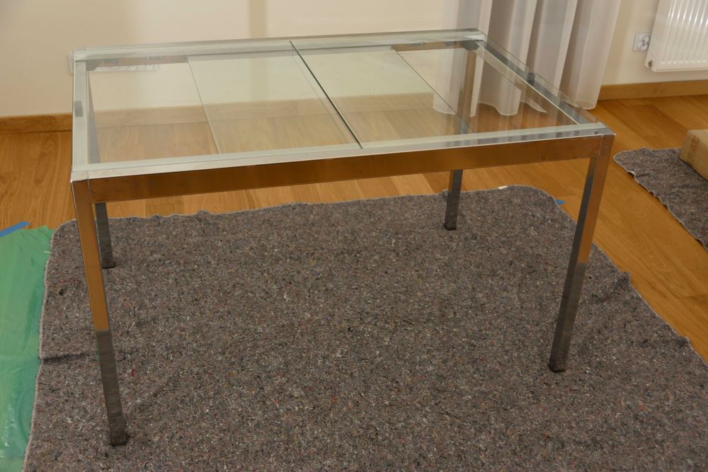 Stół szklany rozkładany IKEA GLIVARP