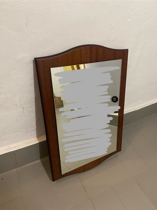 Drewiane lustro vintage