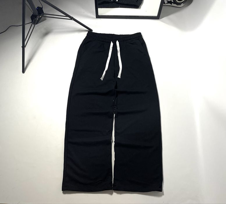 Широкі чорні спортивні штани sweatpants широкие штаны спортивки baggy