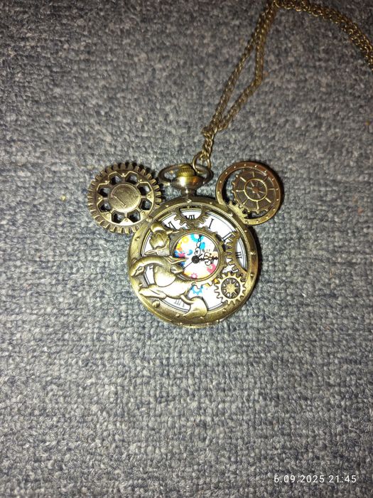 Zegarek kieszonowy z motywem myszki mickey