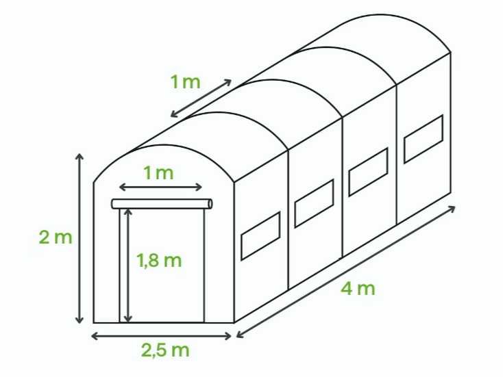 TUNEL Foliowy 2,5x4m 10m2 3x8m 3x6m Szklarnia GRUBE Rurki 25mm KOLORY