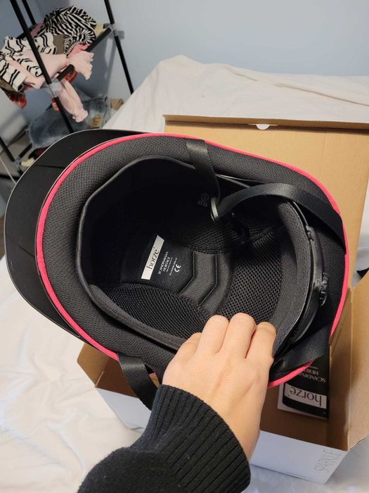 Toque novo rosa para equitaçao medidas 53-55 S