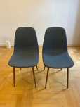 Krzesla stylowe szare x2