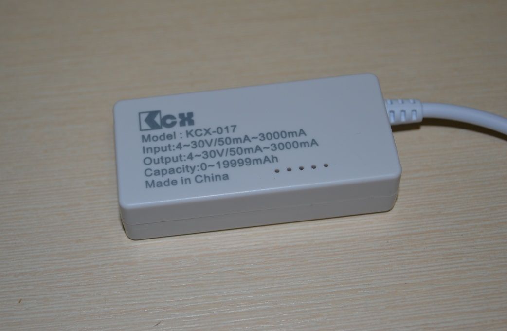 Комплект: USB тестер + нагрузка 1-2А, kcx-017 tester ємність