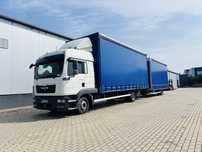 Man TGL 12.250 7.7+7.7 120m3 Euro 5 zestaw przejazdowy tandem