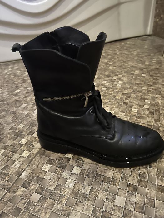 Осінні  сапожки шкіряні