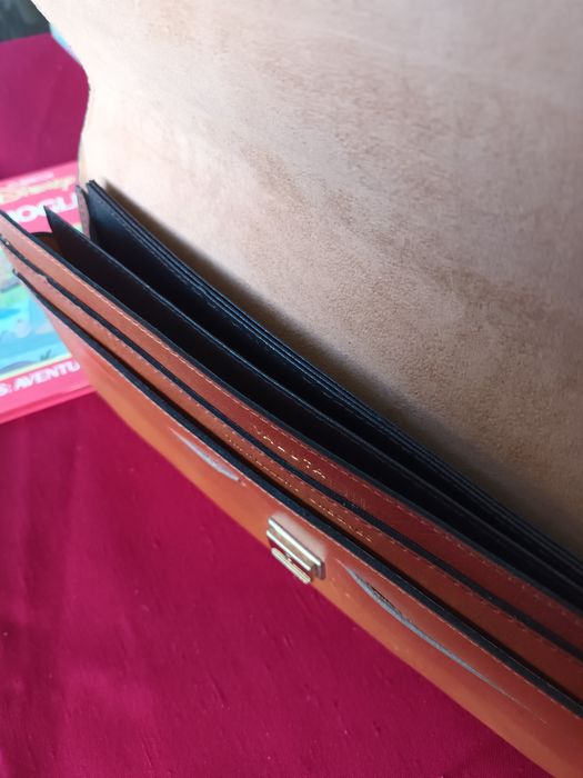 Pasta de documentos couro fabrico artesanal Italiano