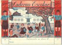 2 Cadernos escolares antigos da Mocidade Portuguesa - anos 50