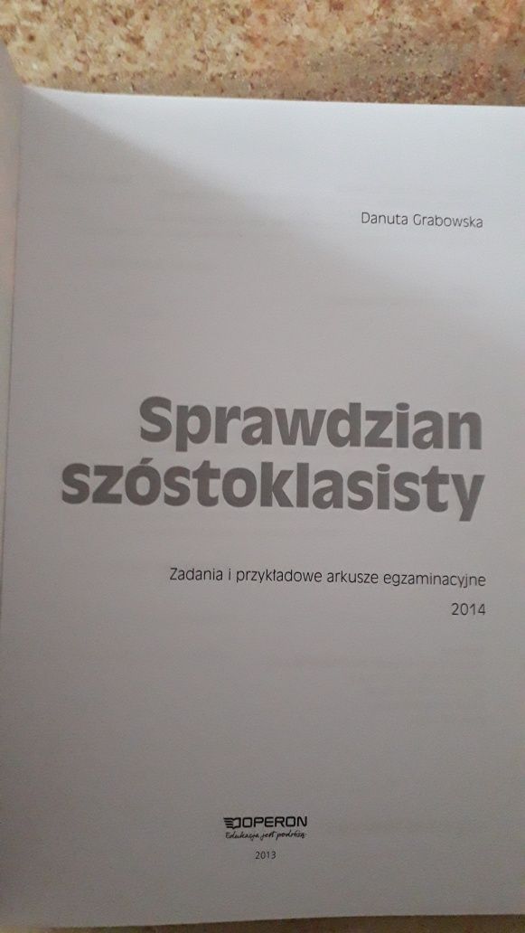 Sprawdzian szóstoklasisty 2014 - wydawnictwo  OPERON