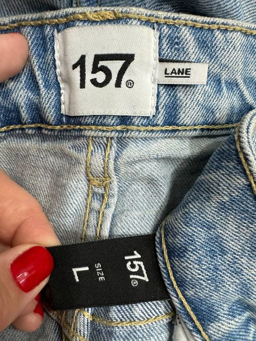 женские джинсы бренд 157 jeans размер л-хл mom jeans высокая посадка