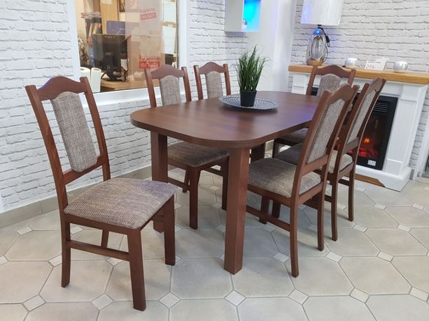 Nowy Zestaw Stół + 6 Krzeseł Dostępne od ręki RATY Grudziądz Kwidzyn