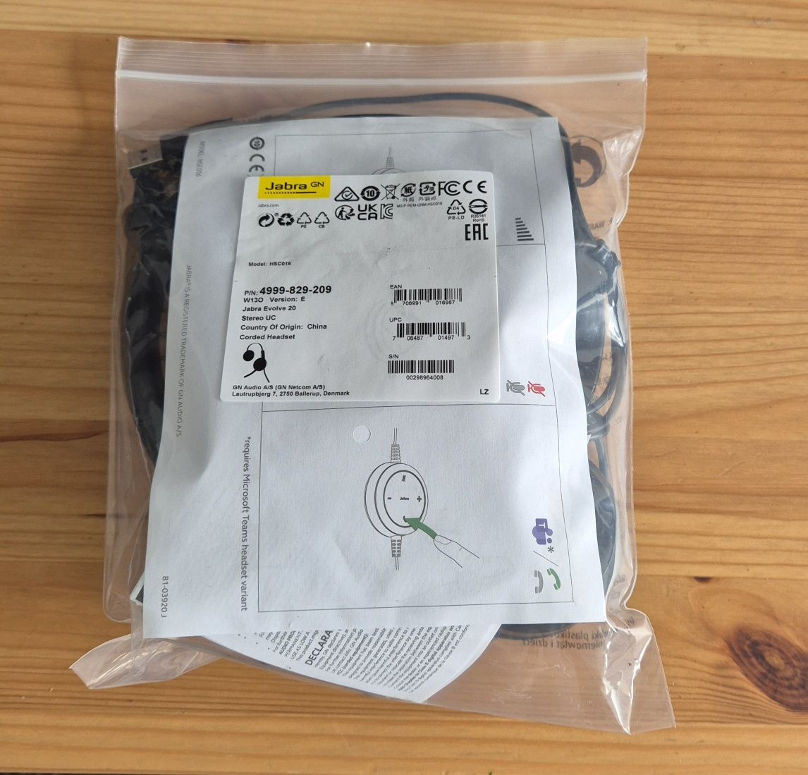 JABRA Evolve 20 UC - Słuchawki