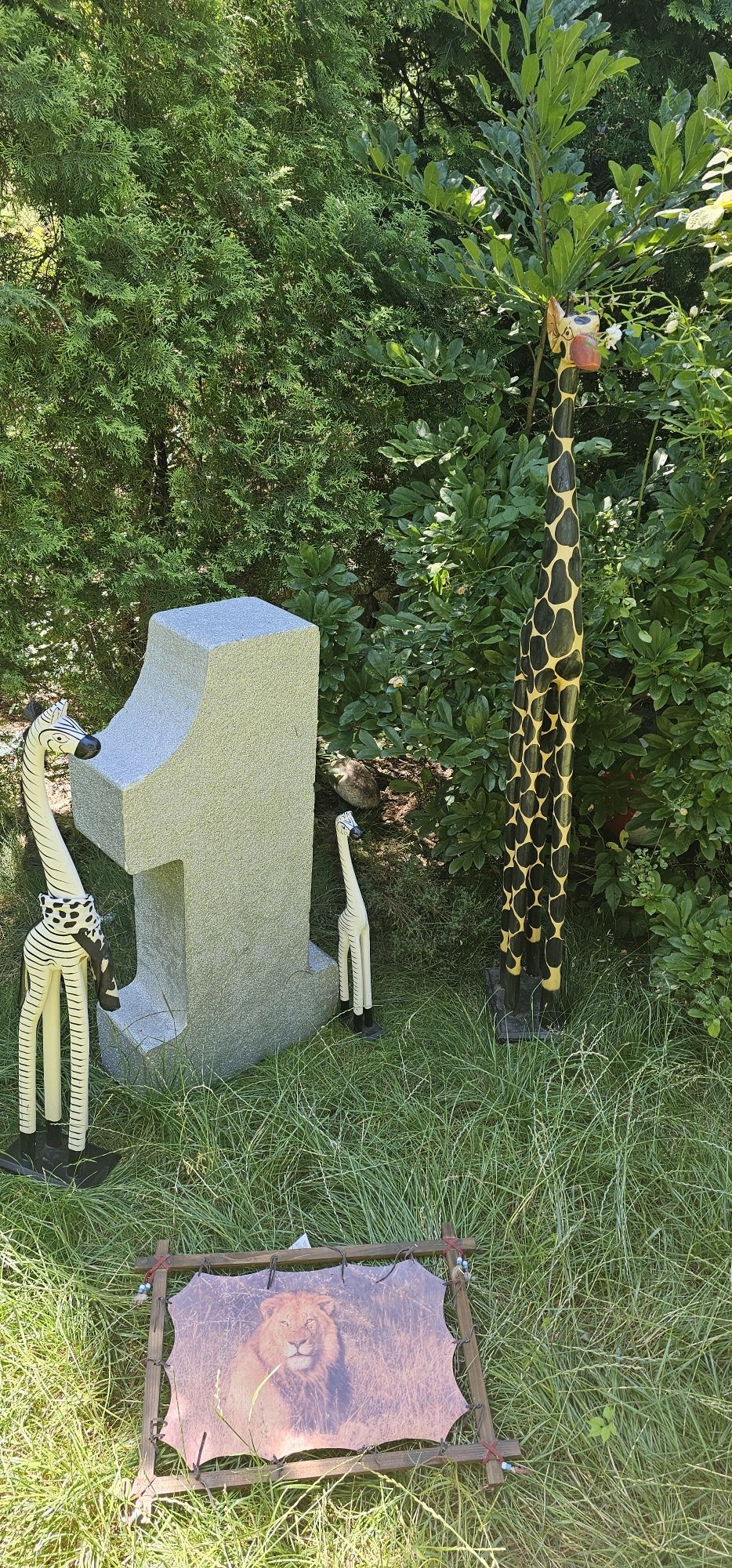 Цифра 1,сафари,1годик,фотозона,Пантера,жираф,зебра