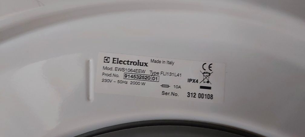 Pralka Electrolux EWS1064EEW na części