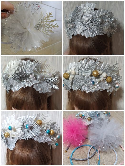 Бантики в школу резинки заколки, український осінній віночок, обруч