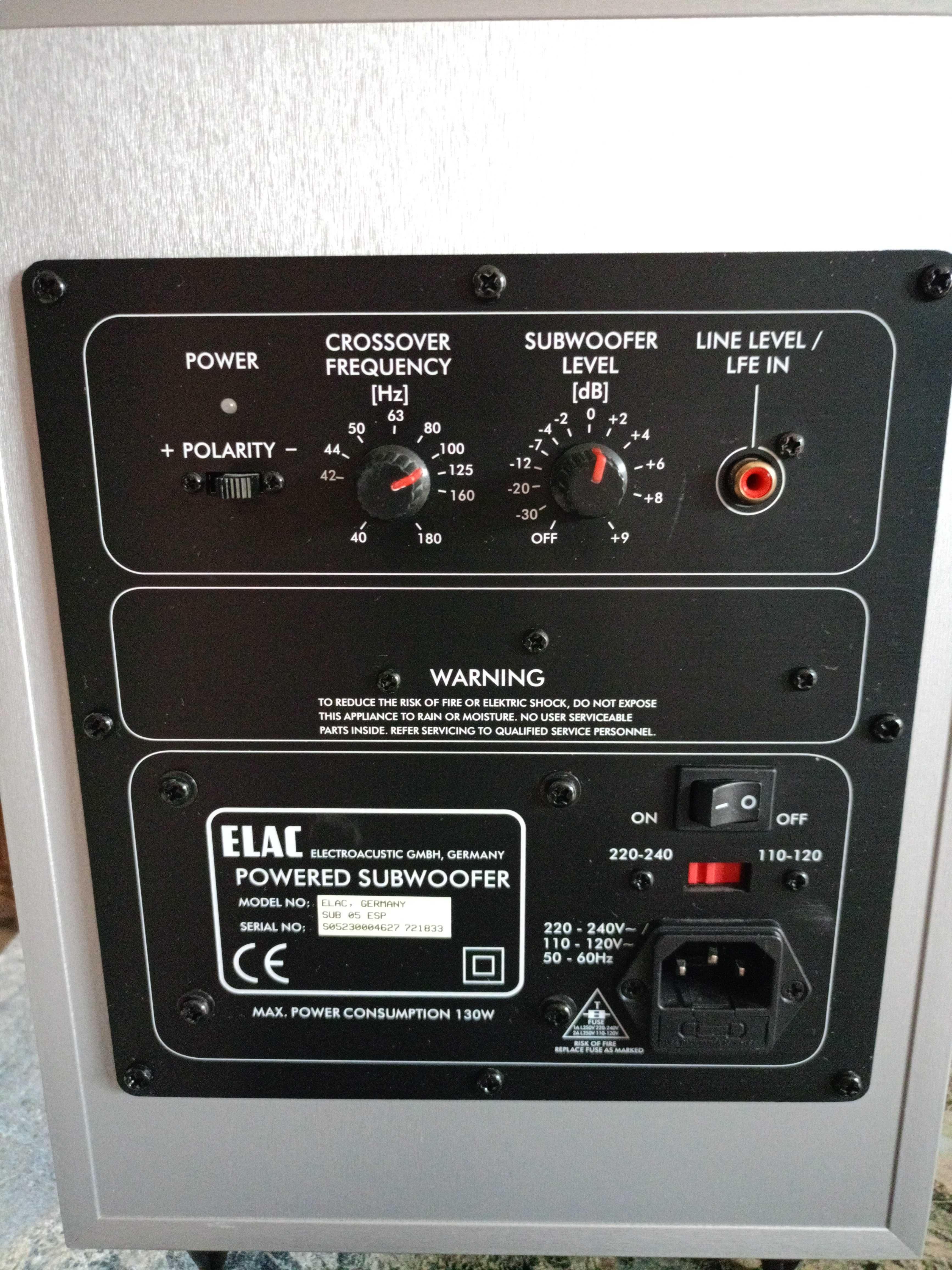Subwoofer ELAC SUB 05 ESP