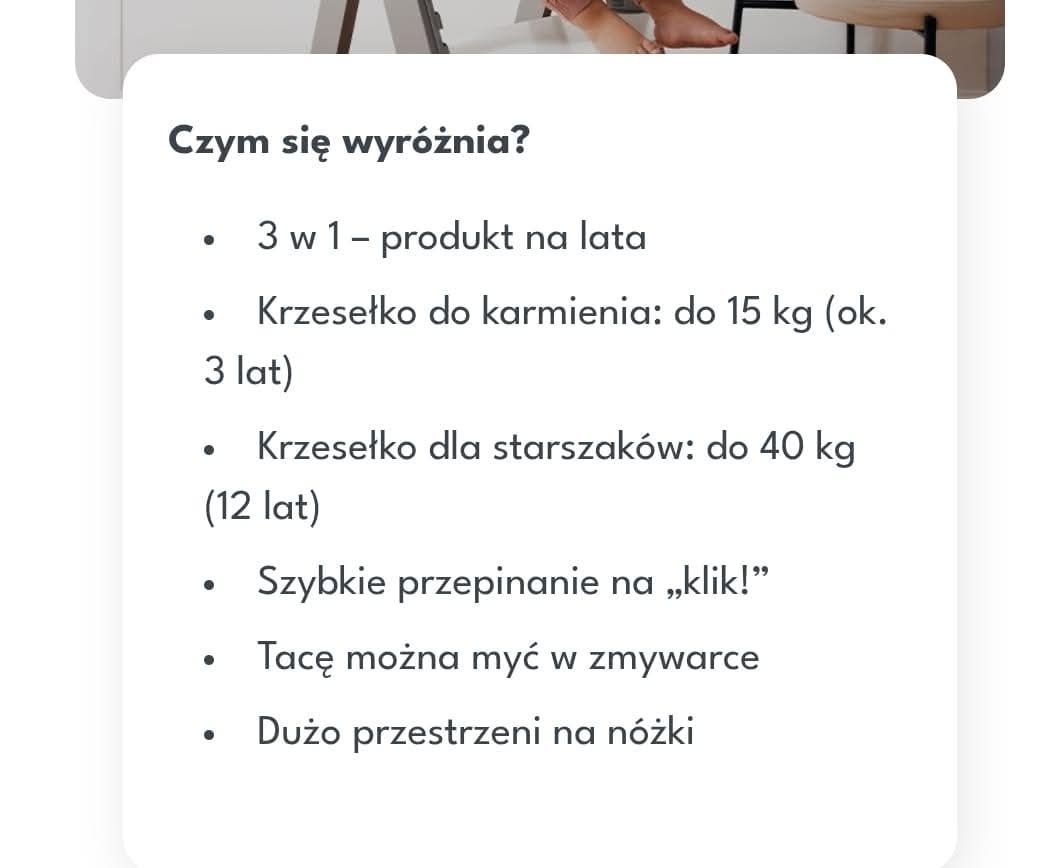 Krzesełko lionelo floris