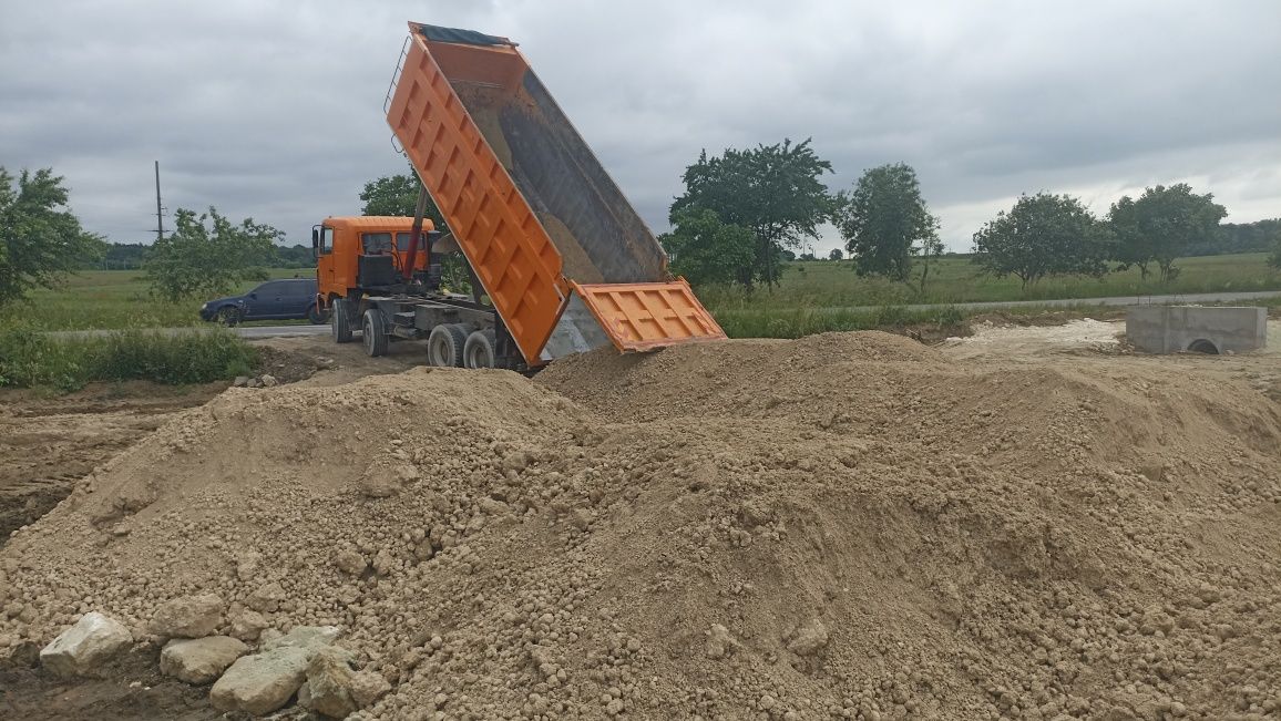 Пісок гравій щебінь відсів вапняк земля глина бой