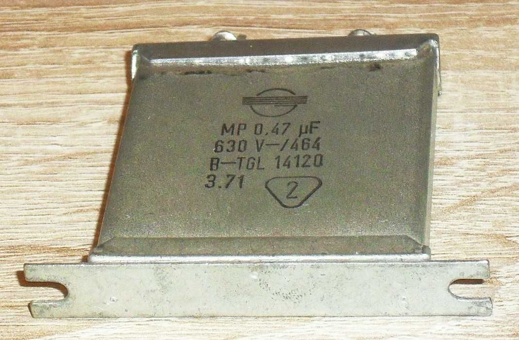 Kondensator olejowy MP 0.47 uF 630 V / 464 B-TGL 14120 RETRO