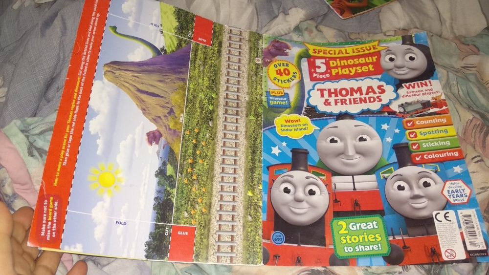 книга журнал на английском томас паровозик Thomas & Friends игры