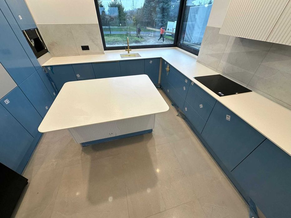 Montaż i łączenie blatów HPL, laminat, drewno (na łyżwę i prosto itp)